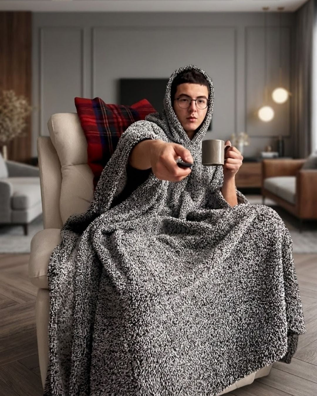 COOZA Battaniye Hoodie - Huzura Sarıl !